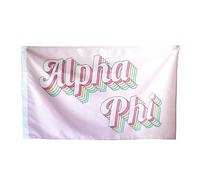 Alpha Phi - Bandiera delle sorellanze (Retro Design)
