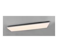 ALPHA PLAFONIERA RETTANGOLARE CM 120X30 LED 34W LUCE 3000K NERA O ALLUMINIO MODERNA