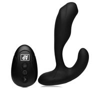 Alpha-Pro 7X P-BENDER Bendable Prostate Stimulator with Stroking Bead Black