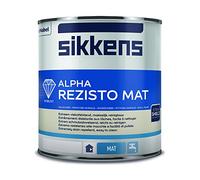 ALPHA REZISTO MATT COLORATO 1L IDROPITTURA SIKKENS AD ALTA LAVABILITA' PER PARETI SENZA MACCHIE