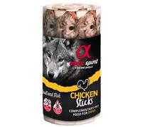 Alpha Spirit snack per cani Sticks Grain Free 16x10 gr - Pollo - 1° ORDINE? scegli lo sconto BZR5 / BZR20 + 200 punti fedeltà
