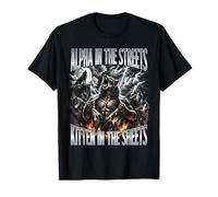 Alpha Streets - Gattino in The Sheets Funny Wolf Meme Maglietta