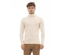 Alpha Studio Beige Alpaca Men Sweater - IT52 | XL
