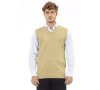 Alpha Studio Beige Viscose Men Jacket - IT52 | XL