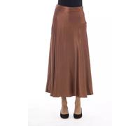 Alpha Studio Brown Viscose Women Skirt - IT42|M