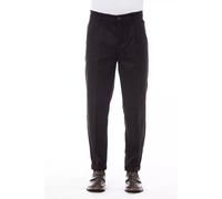 Alpha Studio Brown Wool Men Pant - IT48 | M