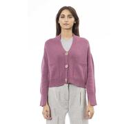 Alpha Studio Multicolor Merino Wool Women Cardigan - IT44|L