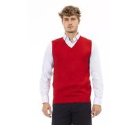 Alpha Studio Red Viscose Men Jacket - IT48 | M