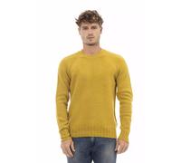 Alpha Studio Yellow Wool Men Sweater - IT52 | XL