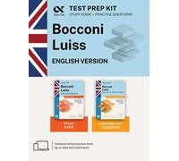 Alpha Test Bocconi Luiss. English version 2026-2027. Test prep kit. For university admission tests. Digital platform and online simulator included. Con espansione online
