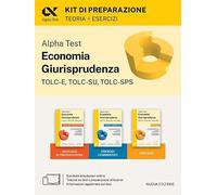 Alpha Test Economia Giurisprudenza TOLC-E, TOLC-SU, TOLC-SPS 2026-2027. Kit di preparazione. Per test di ammissione universitari. Con piattaforma e simulatore online