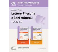 Alpha Test Lettere, Filosofia e Beni culturali TOLC-SU 2026-2027. Kit di preparazione. Per test di ammissione universitari. Con piattaforma e simulatore online