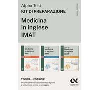 Alpha Test. Medicina in inglese IMAT 2026-2027. Kit di preparazione. Per test di ammissione universitari. Con piattaforma e simulatore online