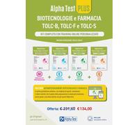 Alpha Test PLUS Biotecnologie e Farmacia TOLC-B, TOLC-F e TOLC-S-Alpha Test,2021
