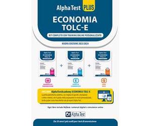 Alpha Test plus. Economia. TOLC-E. Kit di preparazione. Con espansione online
