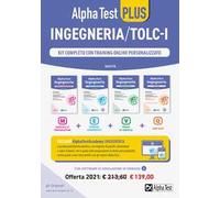 Alpha Test plus. Ingegneria. Kit completo di preparazione con training on line personalizzato. Con software di simulazione