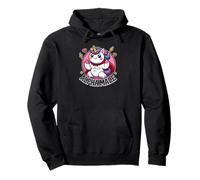 Alpha Unicorn Male Funny Graphic Art Animal Lover Novelty Felpa con Cappuccio