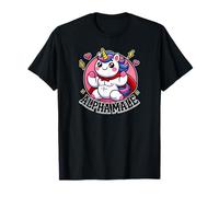 Alpha Unicorn Male Funny Graphic Art Animal Lover Novelty Maglietta