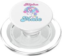Alpha Unicorn Maschio Arcobaleno Cool Sarcastico Ironico Umorismo Strano PopSockets PopGrip per MagSafe