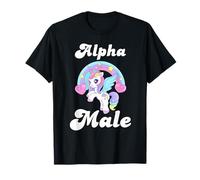 Alpha Unicorn Maschio Divertente Sarcastico Ironico Umorismo Strano Maglietta