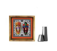 Alpha Wall Opere d'Arte Appese su Una Parete, Multi, 30 X 30