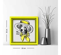 Alpha Wall Opere d'Arte Appese su Una Parete, Multi, 30 X 30