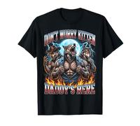 Alpha Wolf Funny Meme Don't Worry Kitten Daddy's Here Y2K Maglietta