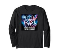 Alpha Wolf Human By Chance Alpha per Scelta Maglia a Manica