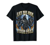 Alpha Wolf Let Me See Your Feet Funny Werewolf Meme Bootleg Maglietta