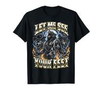 Alpha Wolf Let Me See Your Feet Funny Werewolf Meme Bootleg Maglietta