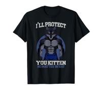 Alpha Wolf Meme Ti proteggerò gattino, non importa cosa sia retrò Maglietta