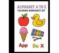 Alphabet A to Z Coloring Worksheet Set