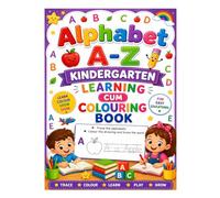 Alphabet A To Z Kindergarten Learning cum Colouring Book: Trace, Colour and Learn Worksheet Set