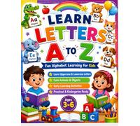 Alphabet Activity Book for Kids: Learn Uppercase & Lowercase Letters A-Z Letter Tracing, Writing Practice: Fun Alphabet Worksheets to Help Children ... Trace, and Write Capital and Small Letters