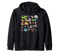 Alphabet Animal ABC Learning A-Z Lista per Ragazzi e Ragazze Felpa con Cappuccio