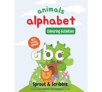 Alphabet Animals Coloring Book With Tracing Letters: With 26 Tracing Alphabets and 26 Grayscale Cartoon Animals Image (Aa-Zz)