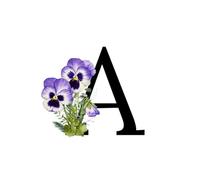 Alphabet Blooms: Floral Letters 100 Page Ruled Line 8.5" x 11" Paperback Composition Notebook: Elegant Floral Design to Inspire Your Notes and Creativity