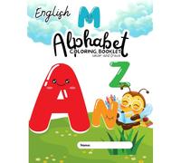 Alphabet Coloring and Tracing Booklet: Black Outline Style