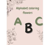 Alphabet coloring flowers with images