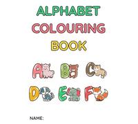 Alphabet Colouring Book Illustrative Style for kids