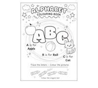Alphabet Colouring Book: Trace the letters | Colour the pictures
