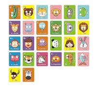 Alphabet F Lashcards, Educational Learning Cards, Early Development Toys Con Lettere E Immagini Colorate, Portatili E Organizzati Con Un Facile Spazio Di Archiviazione, 20x18 Cm Per La Scuola Materna,