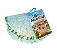Alphabet Flash Cards, 26pcs Preschool Learning Set, 4,53 x 2,95 x 0,04 pollici Fun Colorful Letter Recognition, Sturdy Engaging Design for Kids, Toddler, Early Education, Creative Classroom Use