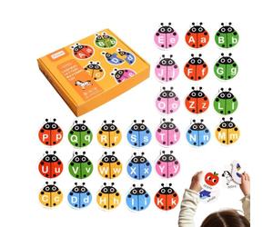 Alphabet Flash Cards with Letter Matching Game, Preschool Learning Toy and | Kid-Friendly Word Building Activity, Classroom Supply | Durable Materials with Engaging Visuals and Interactive Pla