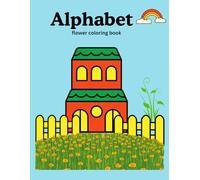 Alphabet flower coloring book