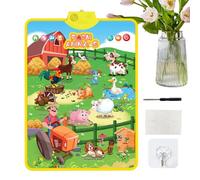 Alphabet Lernposter - Interaktives Lernspielzeug | Elektronisches Wandposter für Kleinkinder ab 1-5 Jahren | Fördert spielerisch Buchstaben- und Zahlenlernen | Ideal fürr Kinderzimmer unds Vorschule