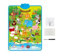 Alphabet Lernposter - Interaktives Lernspielzeug | Elektronisches Wandposter für Kleinkinder ab 1-5 Jahren | Fördert spielerisch Buchstaben- und Zahlenlernen | Ideal fürr Kinderzimmer unds Vorschule