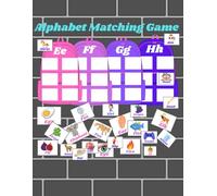 Alphabet Matching Game: Fun A-Z Printable Activity Pack for Preschool & Kindergarten - Letter Recognition, Vocabulary & Fine-Motor Practice