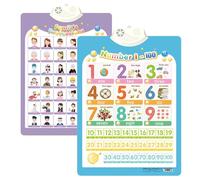 Alphabet Poster for Kids with Sound & Learning Modes, Electronic Wall Chart to Learn Arabic Letters, Numbers, and Words - Ideal Educational Tool (#27)