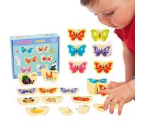 Alphabet Puzzle For Kids - Letter Puzzle, Wood Animal Brain Teasers Toy - Fine Motor Skills Learning Alphabet uzzle For Kids 3+ Years Kindergarten Preschool Classroom Homeschool Road Trip Travel